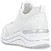 Leisure Trainers White Sneakers Tessile Scarpe Donna Bianco Eu 40, D0t07-80 - Foto miniatura 3