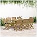 Sedie da Giardino Pieghevoli 8 pz Legno Massello di Acacia - Foto miniatura 2