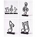 Lampada Moderna A Forma Di Note Musicali - Elegante Decorazione Nera Per Casa - Foto miniatura 4