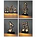 Lampada Moderna A Forma Di Note Musicali - Elegante Decorazione Nera Per Casa - Foto miniatura 5
