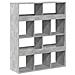 Libreria Grigio Cemento 100x33x125,5 Cm In Legno Multistrato - Foto miniatura 2
