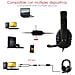 Cuffie Ps488. Cuffie Da Gaming Con Microfono, Connessione Minijack E Audio + Microfono Separato. Ps4, Xbox One, Mobile, Tablet, Ecc. - Foto miniatura 3