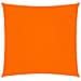 Vela Parasole In Tela Oxford Quadrata 3,6x3,6 M Arancione - Foto miniatura 1
