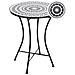 Tavolino Bistrot Comiso 60 Cm 60 Cm Metallo Nero /bianco - Foto miniatura 2