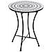 Tavolino Bistrot Comiso 60 Cm 60 Cm Metallo Nero /bianco - Foto miniatura 3