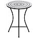 Tavolino Bistrot Comiso 60 Cm 60 Cm Metallo Nero /bianco - Foto miniatura 4