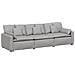 Divano Modulare con Cuscini Grigio Nuvola - Foto miniatura 1
