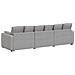 Divano Modulare con Cuscini Grigio Nuvola - Foto miniatura 7