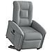 Poltrona Reclinante Alzapersona Elettrica Grigio Chiaro Tessuto - Foto miniatura 2