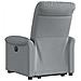 Poltrona Reclinante Alzapersona Elettrica Grigio Chiaro Tessuto - Foto miniatura 7