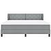 Letto a Rete con Materasso Grigio Chiaro 180x200 cm Tessuto - Foto miniatura 8