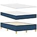 Letto con Box Spring e Materasso Blu 120x190 cm in Tessuto - Foto miniatura 3
