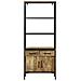 Highboard  70x35x180 cm Legno massello di mango, Sideboard  70x35x70 cm Legno massello di mango, Libreria  70x35x110 cm Legno massello di mango - Foto miniatura 5