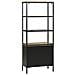 Highboard  70x35x180 cm Legno massello di mango, Sideboard  70x35x70 cm Legno massello di mango, Libreria  70x35x110 cm Legno massello di mango - Foto miniatura 7