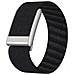 Cinturino Elastico Compatibile Con Whoop Watch, Fascia Sportiva In Cashmere E Poliestere Con Fibbia In Lega Di Zinco Black - Foto miniatura 3