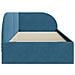Cornice del letto ad angolo Blu 80 x 200 cm Velluto - Foto miniatura 6