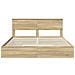 Letto con Contenitore con testiera Rovere Sonoma 180 x 200 cm - Foto miniatura 8