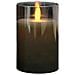 Candela Led Grigio Fumo Senza Fiamma Con Telecomando E Ricarica Usb (7.5x15cm) - Foto miniatura 1