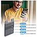 Porta Tessere In Silicone Con Texture Sensoriale, Portafoglio Adesivo Portatile Per Telefono Grey - Foto miniatura 3
