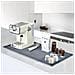 Tappetino In Silicone Per Macchina Da Caffè Con Vassoio - 61x40.5x1.1cm - 600g Grey - Foto miniatura 2