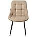 Set Di 2 Sedie Da Pranzo Melrose Pelle Sintetica Beige - Foto miniatura 4