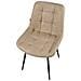 Set Di 2 Sedie Da Pranzo Melrose Pelle Sintetica Beige - Foto miniatura 6
