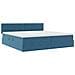 Letto con Contenitore Blu Scuro 200 x 200 cm Velluto - Foto miniatura 5