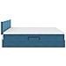 Letto con Contenitore Blu Scuro 200 x 200 cm Velluto - Foto miniatura 9