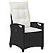 Sedia da Giardino 2 pcs Nero e Crema 56 x 60 x 112 cm - Foto miniatura 4