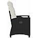 Sedia da Giardino 2 pcs Nero e Crema 56 x 60 x 112 cm - Foto miniatura 6