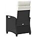 Sedia da Giardino 2 pcs Nero e Crema 56 x 60 x 112 cm - Foto miniatura 7