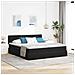 Letto con luci a strisce a LED Nero 180 x 200 cm Velluto - Foto miniatura 2