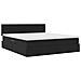 Letto con luci a strisce a LED Nero 180 x 200 cm Velluto - Foto miniatura 7