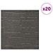 Piastrella per Tappeto Striato Marrone Scuro 50 x 50 cm 20 pcs - Foto miniatura 3