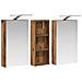 Set di Armadi da Bagno con lo scaffale 3 pcs 80 x 10,5 x 50 cm - Foto miniatura 5