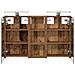 Set di Armadi da Bagno con lo scaffale 3 pcs 80 x 10,5 x 50 cm - Foto miniatura 7
