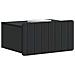 Mobiletto da notte a muro 2 pcs Nero 49 x 34,5 x 24 cm - Foto miniatura 2