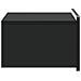 Mobiletto da notte a muro 2 pcs Nero 49 x 34,5 x 24 cm - Foto miniatura 6
