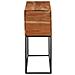 Tavolo Consolle 110x30x75cm in Legno Massello di Acacia e Ferro - Foto miniatura 3