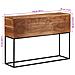 Tavolo Consolle 110x30x75cm in Legno Massello di Acacia e Ferro - Foto miniatura 8