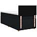 Letto box spring con materasso Nero 90 x 200 cm Tessuto - Foto miniatura 9