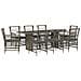 Set da pranzo per esterni 9 pz Grigio polyrattan - Foto miniatura 1