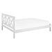 Letto Doppio In Legno Bianco 160x200cm Tannay - Foto miniatura 4