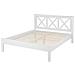 Letto Doppio In Legno Bianco 160x200cm Tannay - Foto miniatura 15