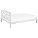 Letto Doppio In Legno Bianco 160x200cm Tannay - Foto miniatura 7