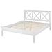 Letto Doppio In Legno Bianco 160x200cm Tannay - Foto miniatura 22