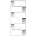 Libreria /Divisorio Bianco 80x24x192 cm in Legno Multistrato - Foto miniatura 5