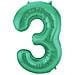 Folat Bv - Palloncino Alluminio Numero Verde 86 Cm - Foto miniatura 5