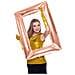 Folat Bv - Palloncino Alluminio Cornice Rettangolare Oro Rosa - Foto miniatura 1