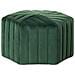 Pouf In Velluto Verde Scuro Murietta - Foto miniatura 1